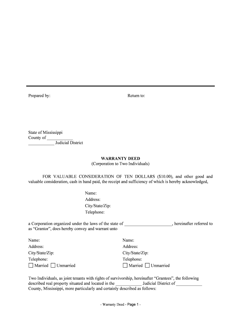 Two Individuals, as Joint Tenants with Rights of Survivorship, Hereinafter Grantees, the Following  Form