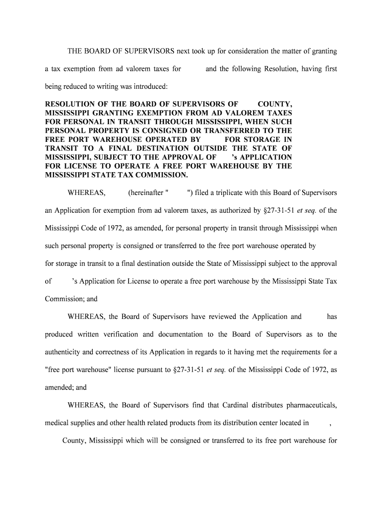 Homestead Exemption Mississippi Department of Revenue  Form