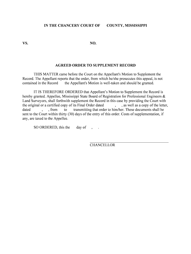 Rule 10 Content of the Record on Appeal, Miss R App P  Form
