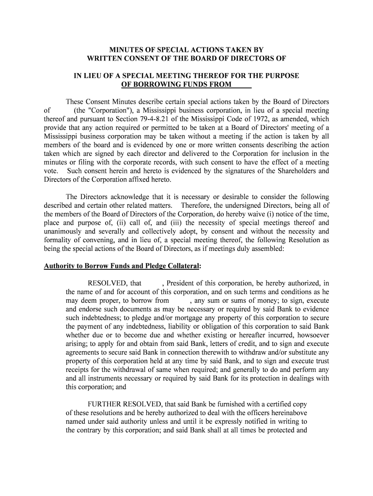 Borrowing Funds Legal Forms