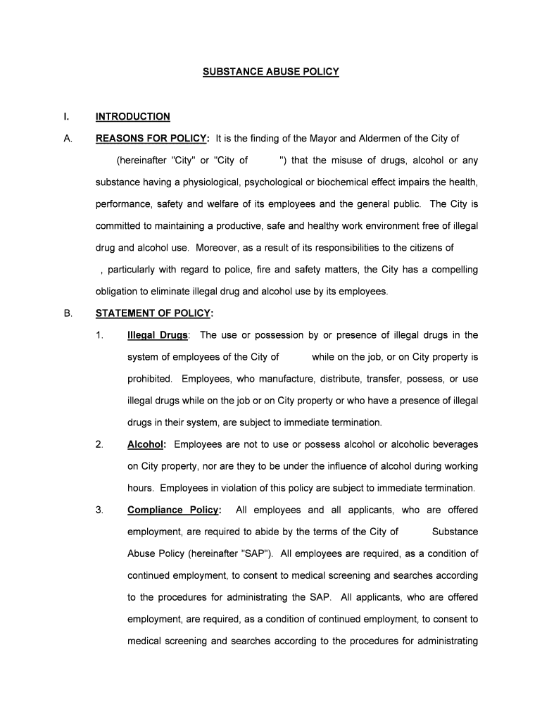 Title 2 Classification, Administration, &amp;amp; PersonnelCity of  Form