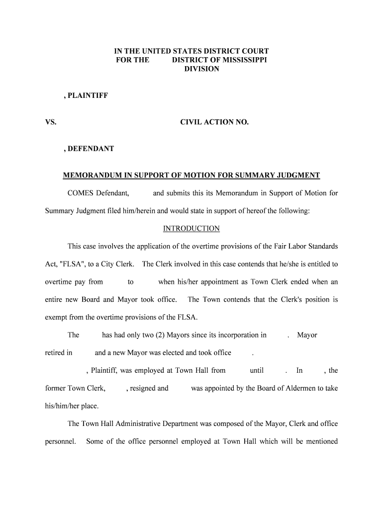 Page 1 of 43 UNITED STATES DISTRICT COURT for the  Form