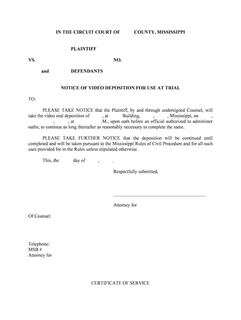 Local Rules of the Fourth Circuit Court District Mississippi  Form