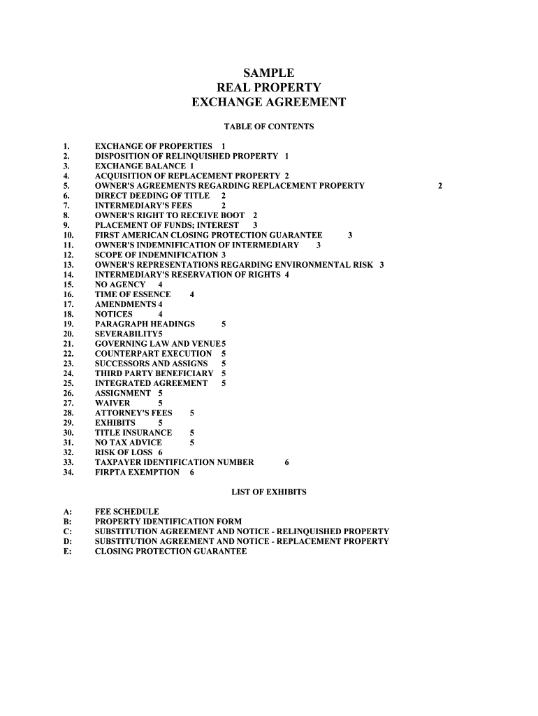 EXCHANGE AGREEMENT by and between GUNDERSEN LUTHERAN HEALTH  Form