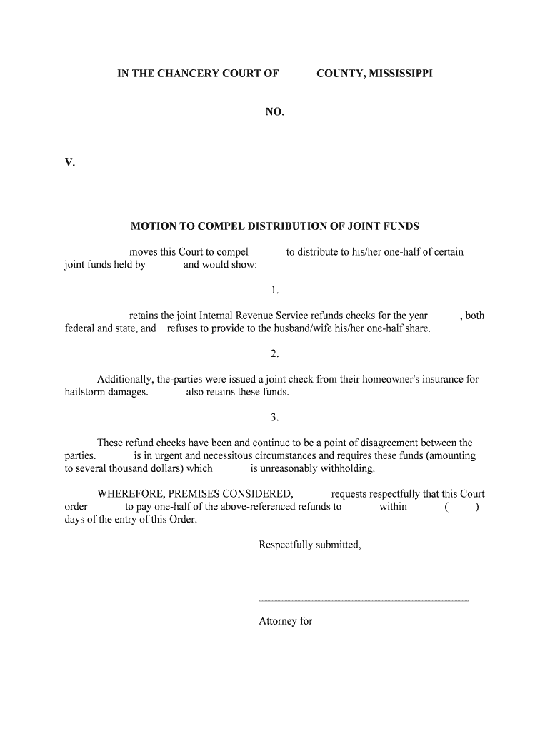 Compelling an Executor to Make a Distribution Can You Make  Form