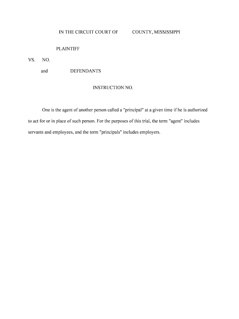 One is the Agent of Another Person Called a &quot;principal&quot; at a Given Time If He is Authorized  Form