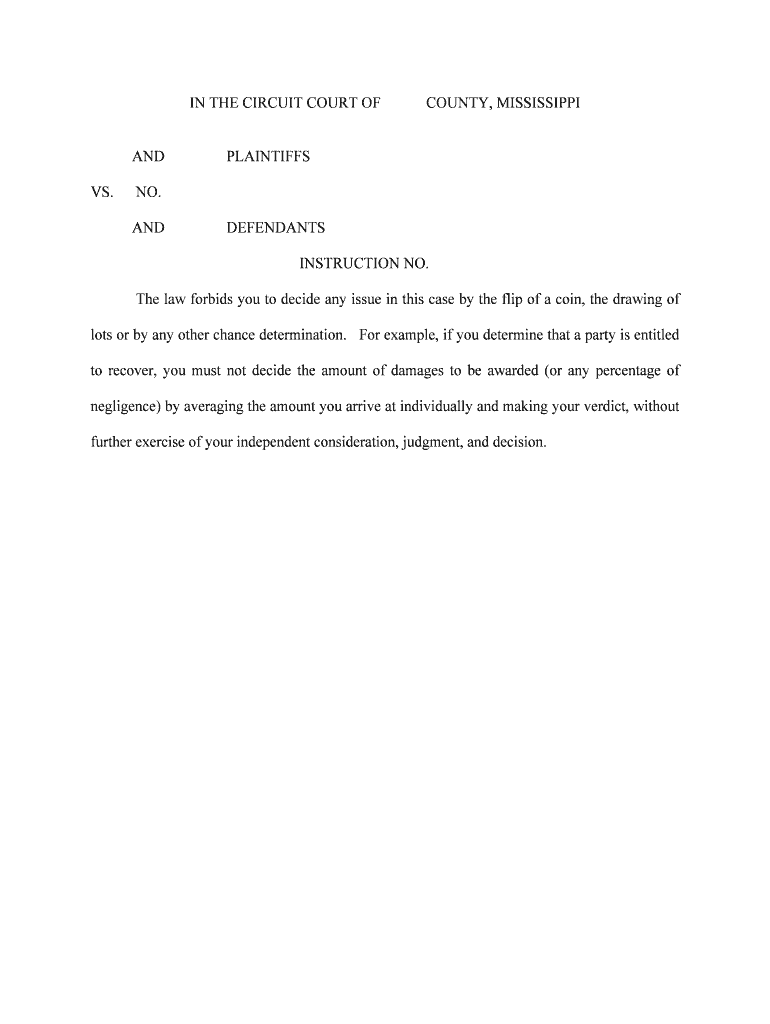 The Law Forbids You to Decide Any Issue in This Case by the Flip of a Coin, the Drawing of  Form