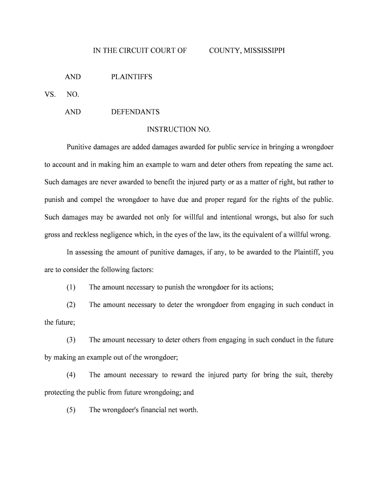 Punitive Damages Are Added Damages Awarded for Public Service in Bringing a Wrongdoer  Form