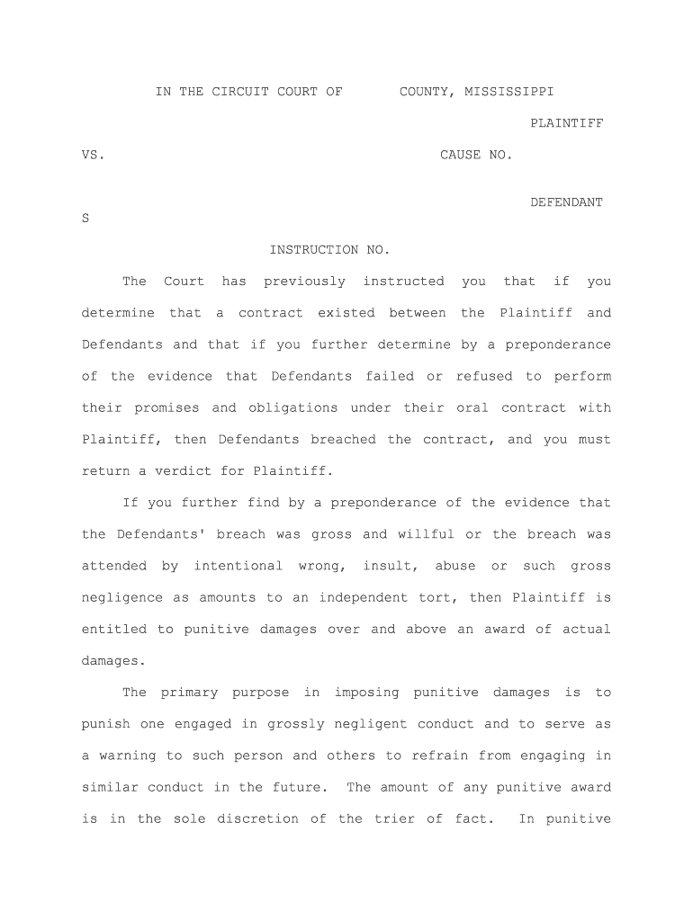 Simmons V State Supreme Court of Mississippi  Form