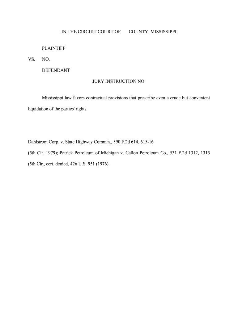 Mississippi Law Favors Contractual Provisions that Prescribe Even a Crude but Convenient  Form