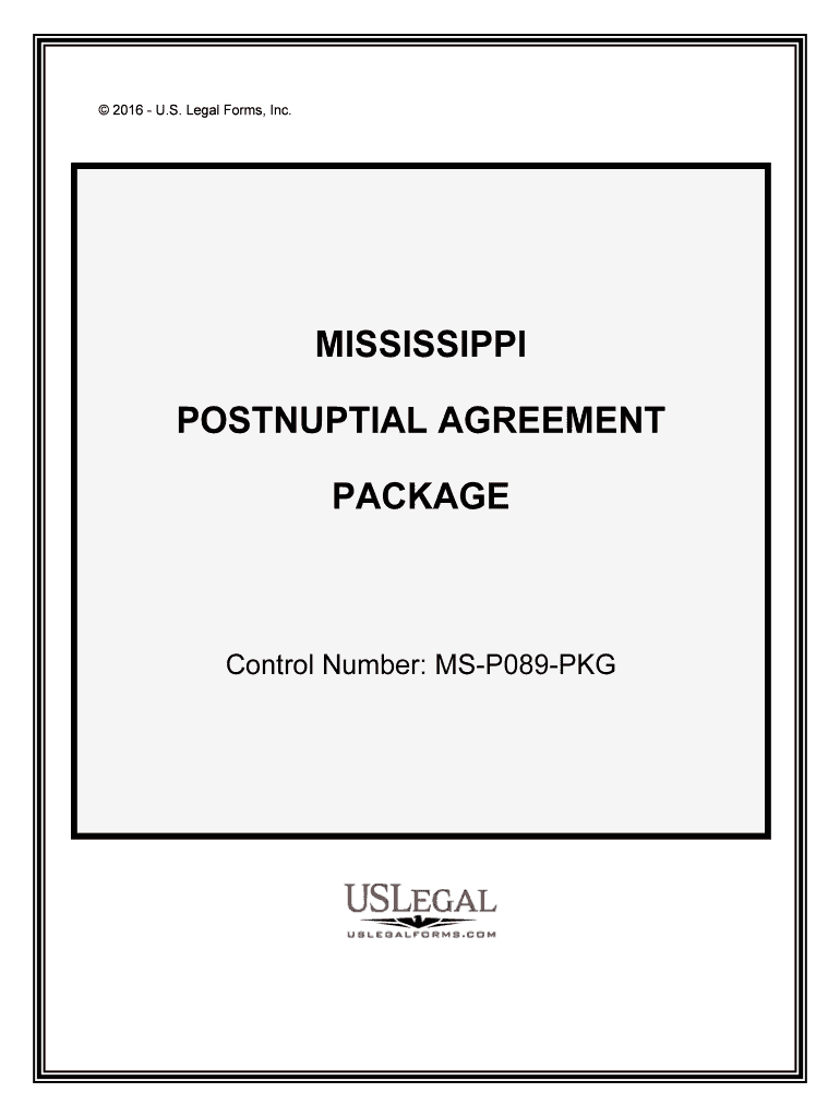 Postnuptial Agreement Can Help Ease Divorce in Mississippi  Form