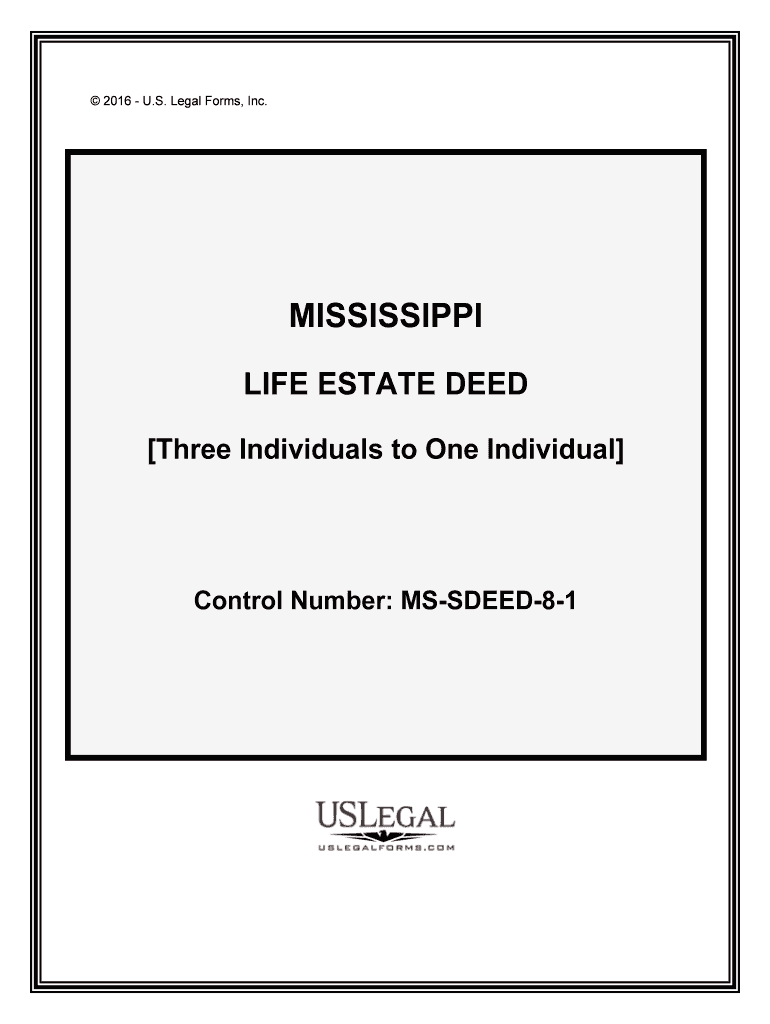 Fill and Sign the Life Estate Deed Form