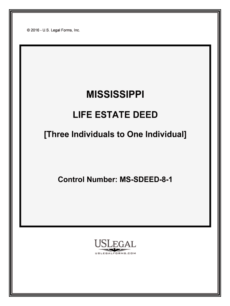 LIFE ESTATE DEED  Form