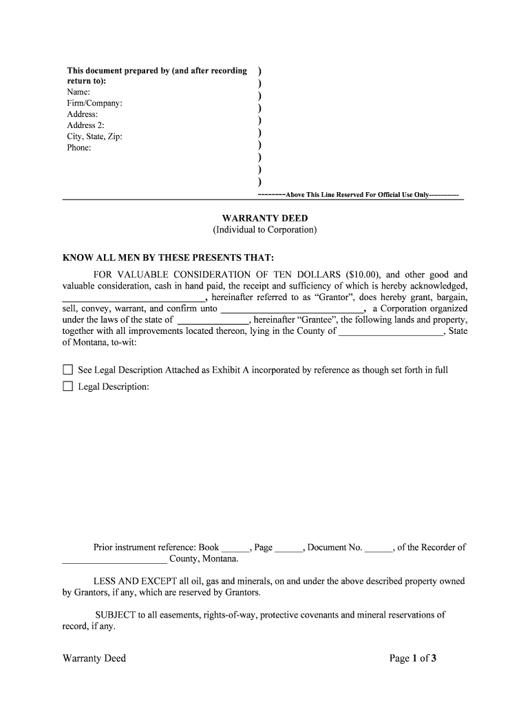 Sell, Convey, Warrant, and Confirm Unto , a Corporation Organized  Form