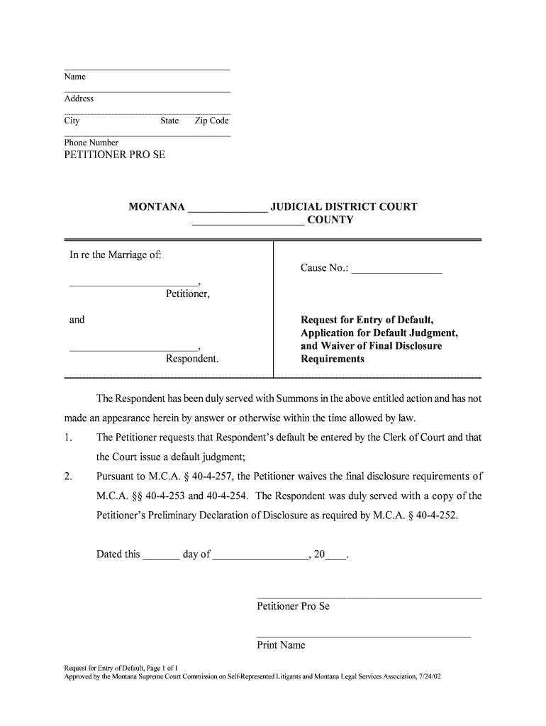 HAYNESFORMSDissolutionPacket a Ravalli County