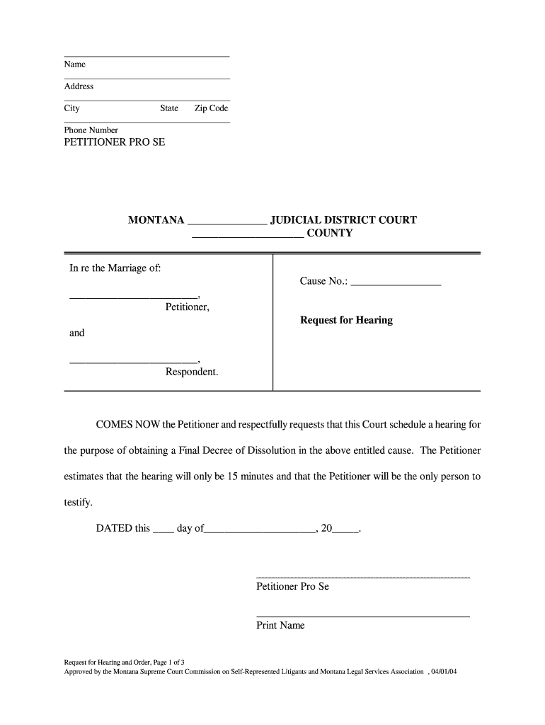 COMES NOW The Petitioner And Respectfully Requests That This Court 