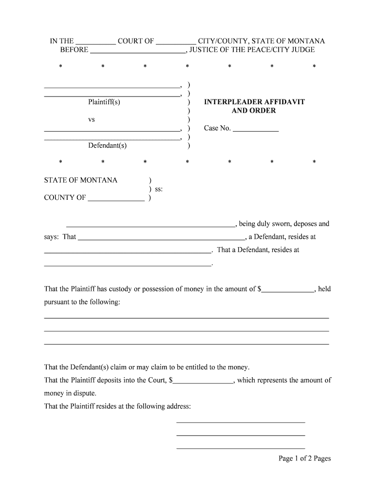 Form 1 SUMMONS OFFICIAL FORM Montana Legislature