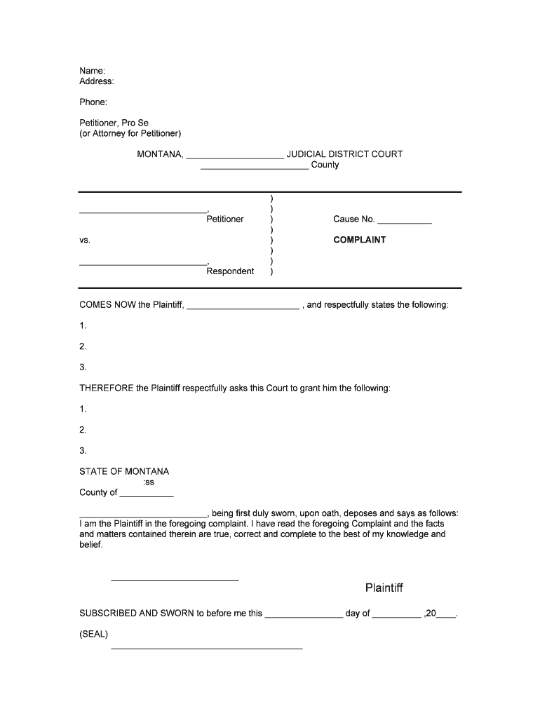 Or Attorney for Petitioner  Form