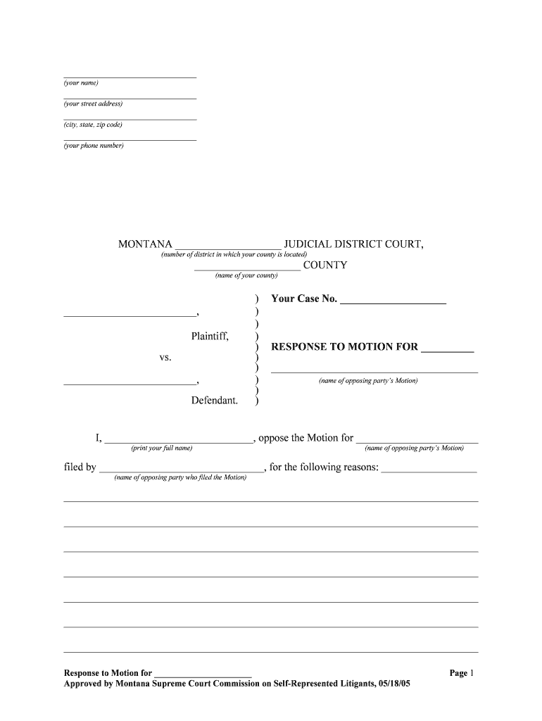 Packet B Missoula County  Form