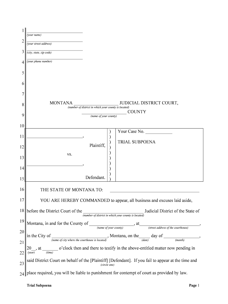 Fill and Sign the Hon Judicial District Courthouse Mineral County Form