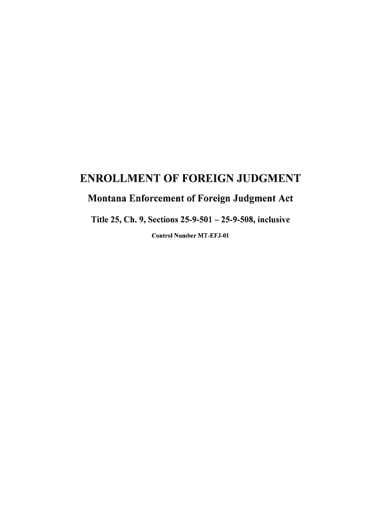 Enforcement of Judgments Obtained in Other Jurisdictions within Virginia  Form