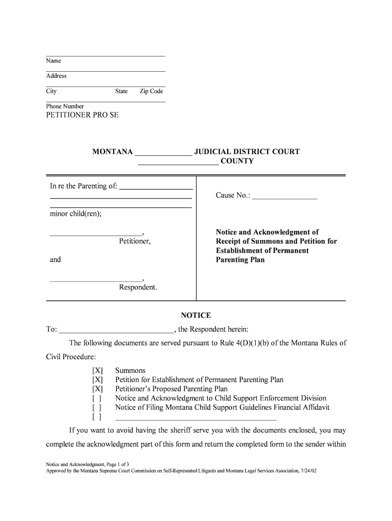 Changing Your Name as an Adult MT Judicial Branch  Form