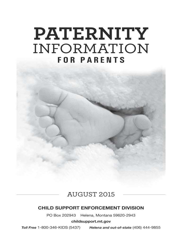 CSED Paternity Information for Parents CSED Paternity Information for Parents