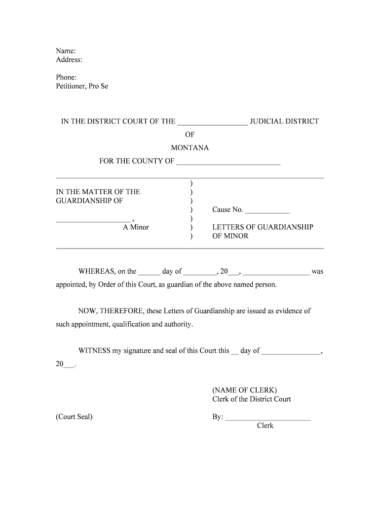 Changing a Minor Childs Name MT Judicial Branch  Form