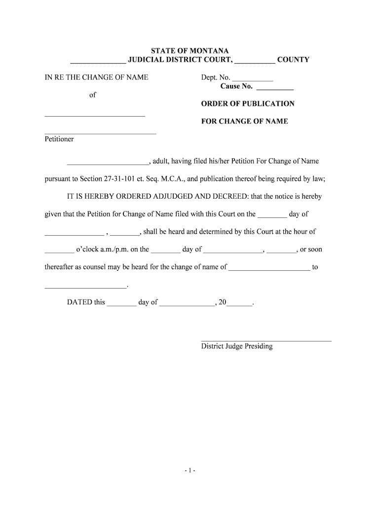 Get and Sign JUDICIAL DISTRICT COURT, COUNTY  Form