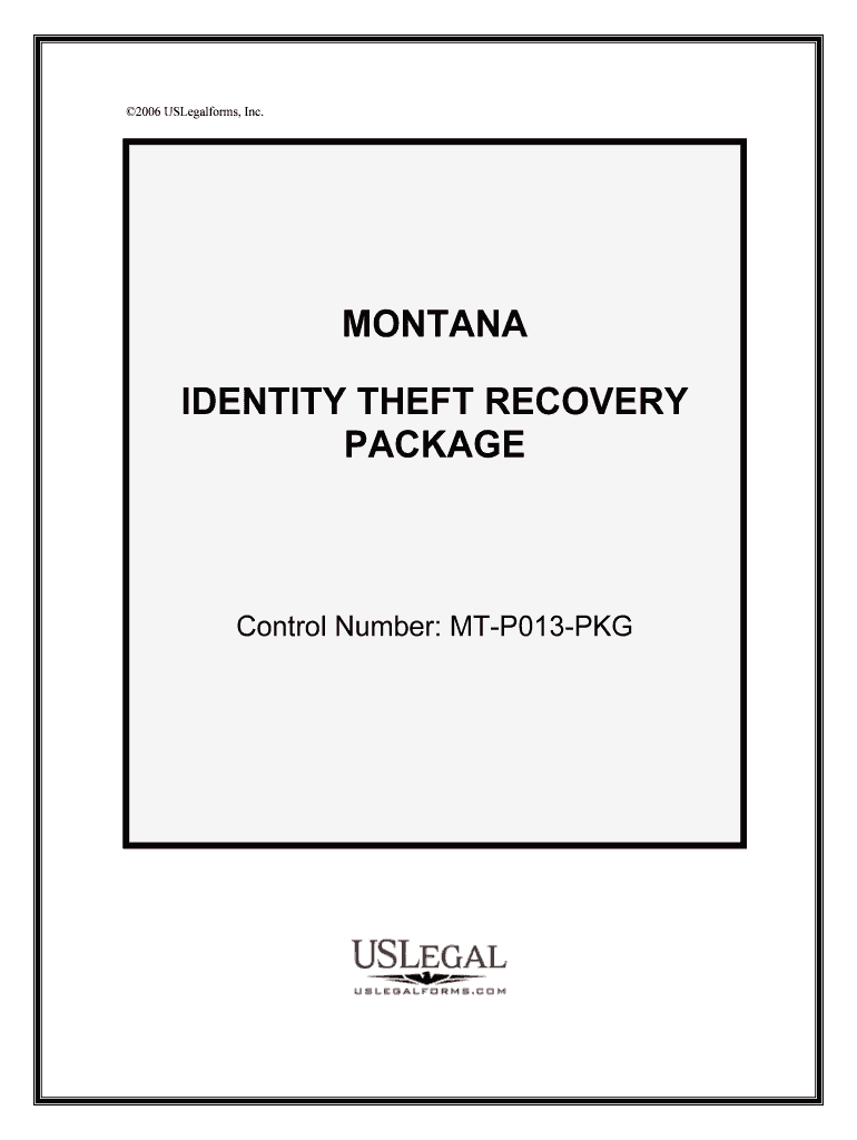 Control Number MT P013 PKG  Form