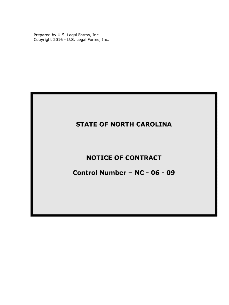 Control Number NC 06 09  Form