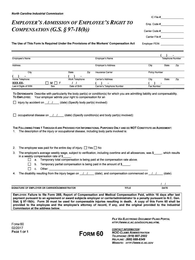 G S 97 18c and G S 97 18d NC Industrial  Form