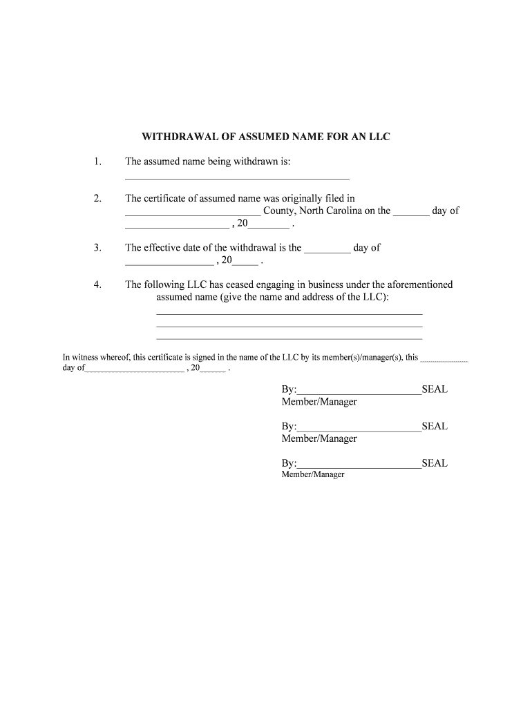 1 the Assumed Business Name Being Withdrawn is 2 the  Form