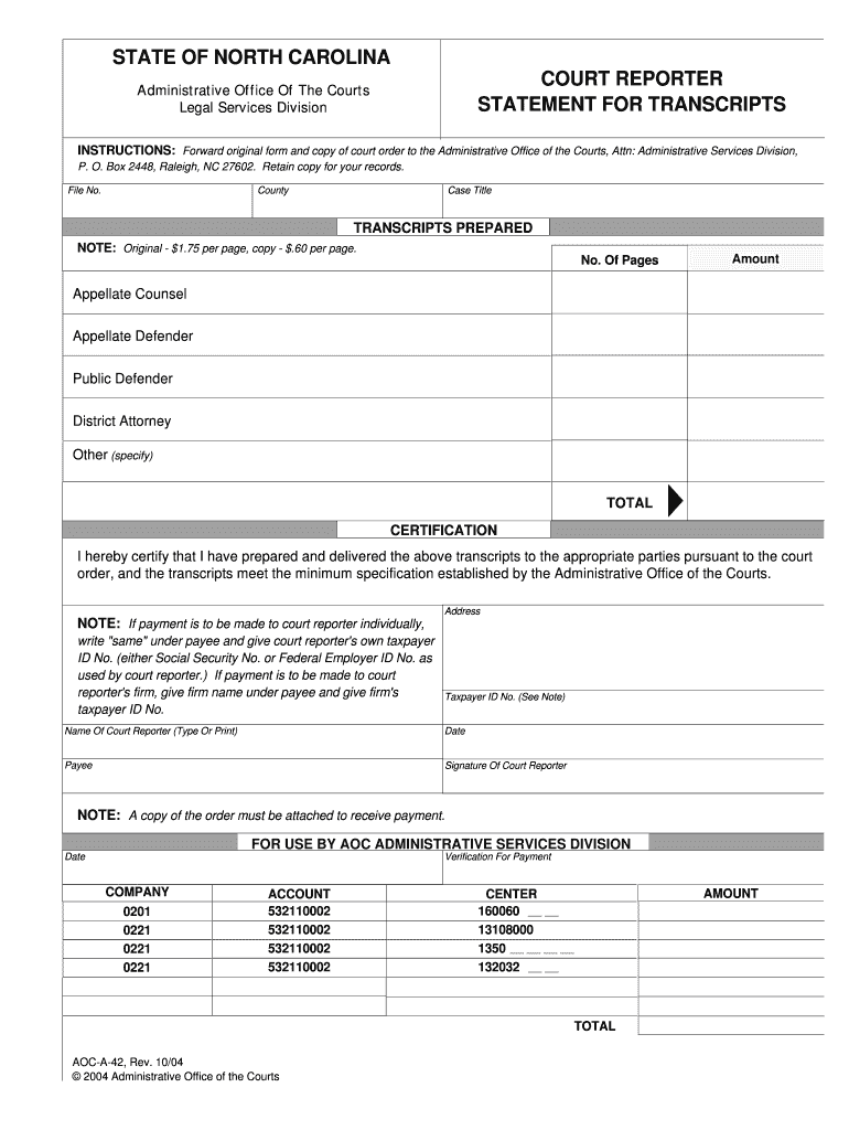 Court Reporter FormsUnited States Courts