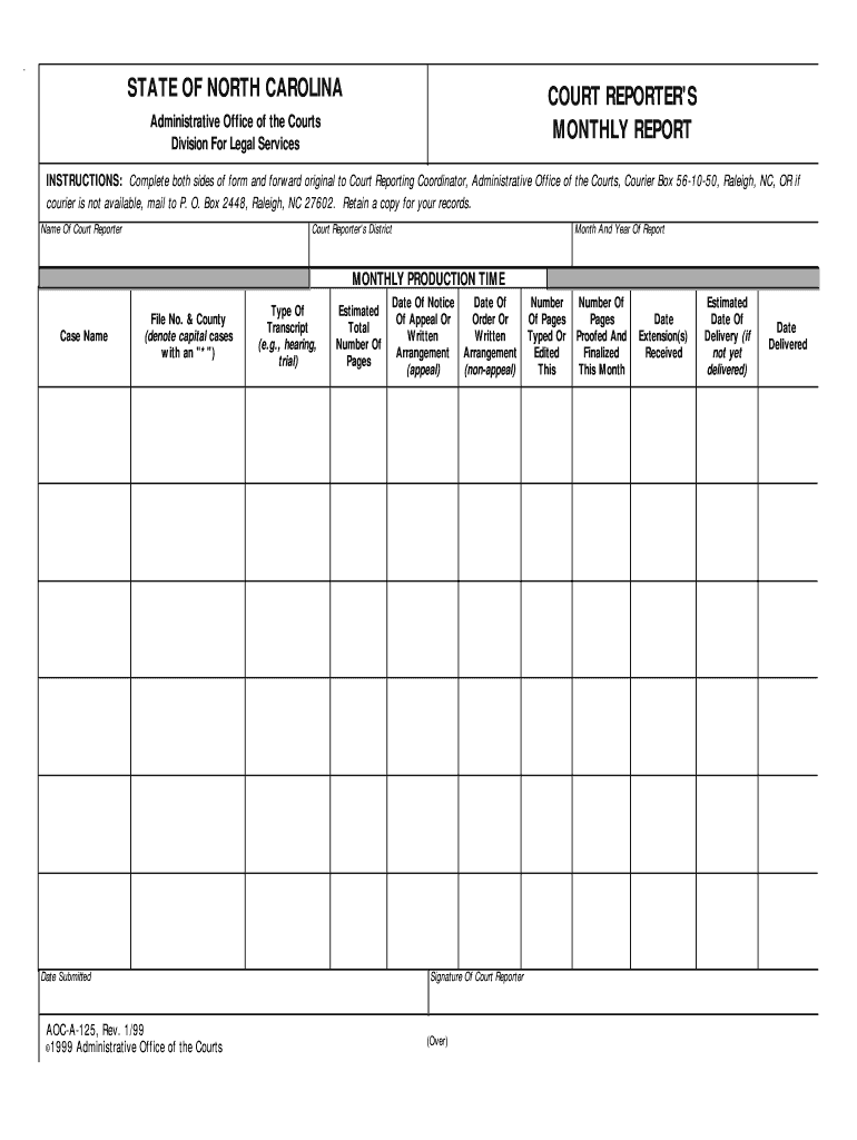 Form AOC a 43 Download Printable PDF, Statement for