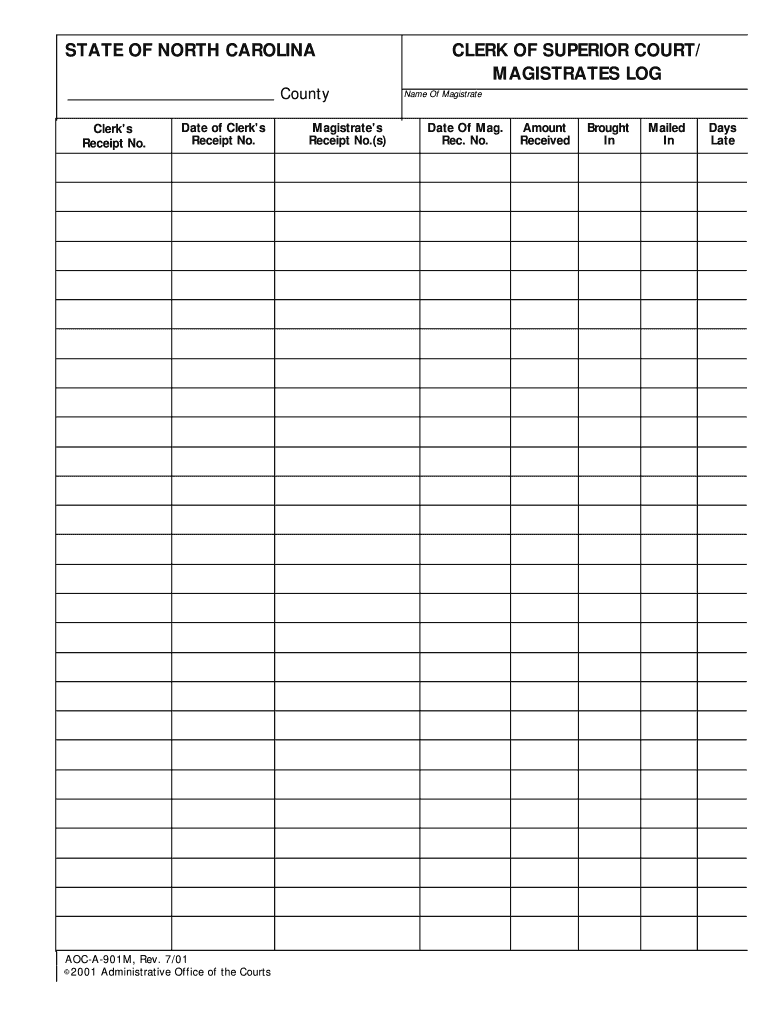 Clerk of Superior Court Buncombe County  Form