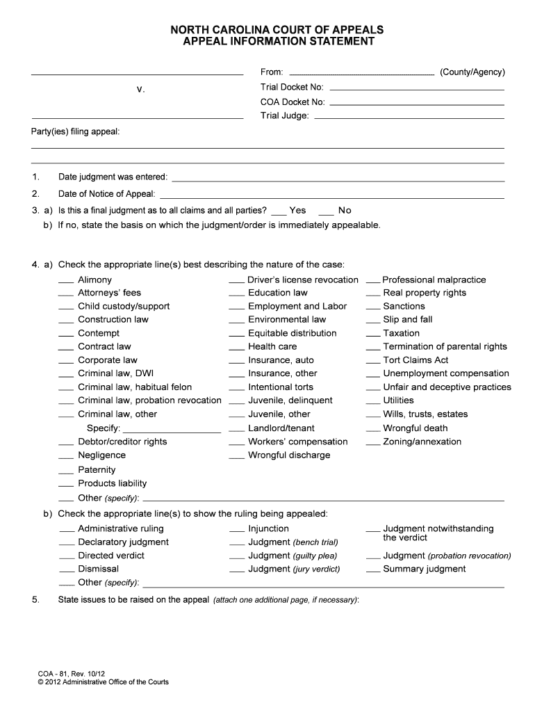 Filing the Notice of AppealEleventh CircuitUnited States  Form