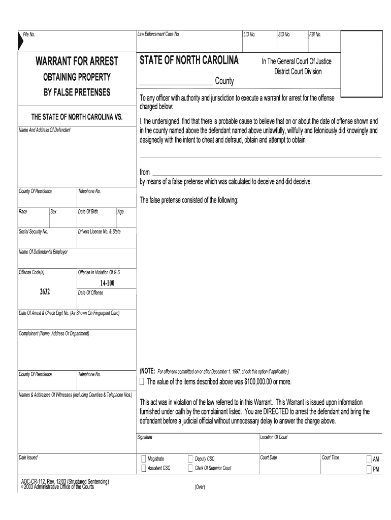 OBTAINING PROPERTY  Form