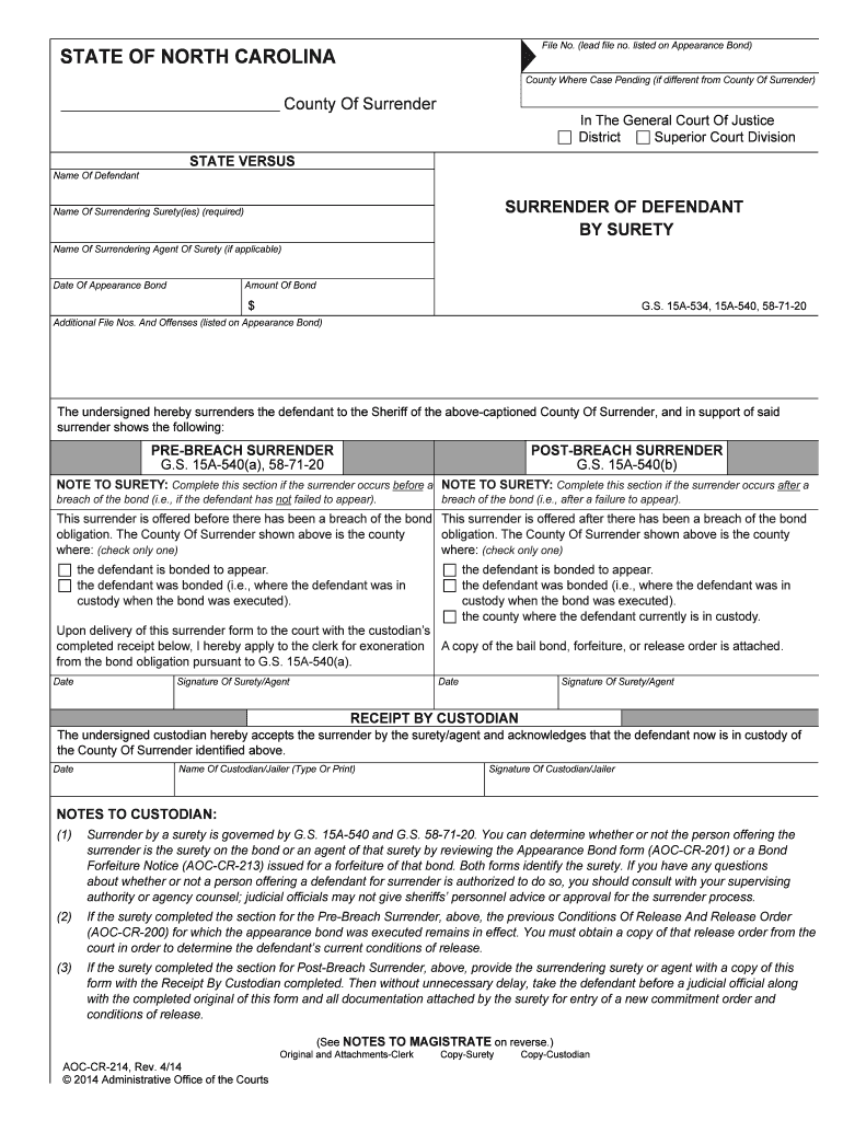 Article 26 Bail Part 1 General Provisions 15A 531  Form