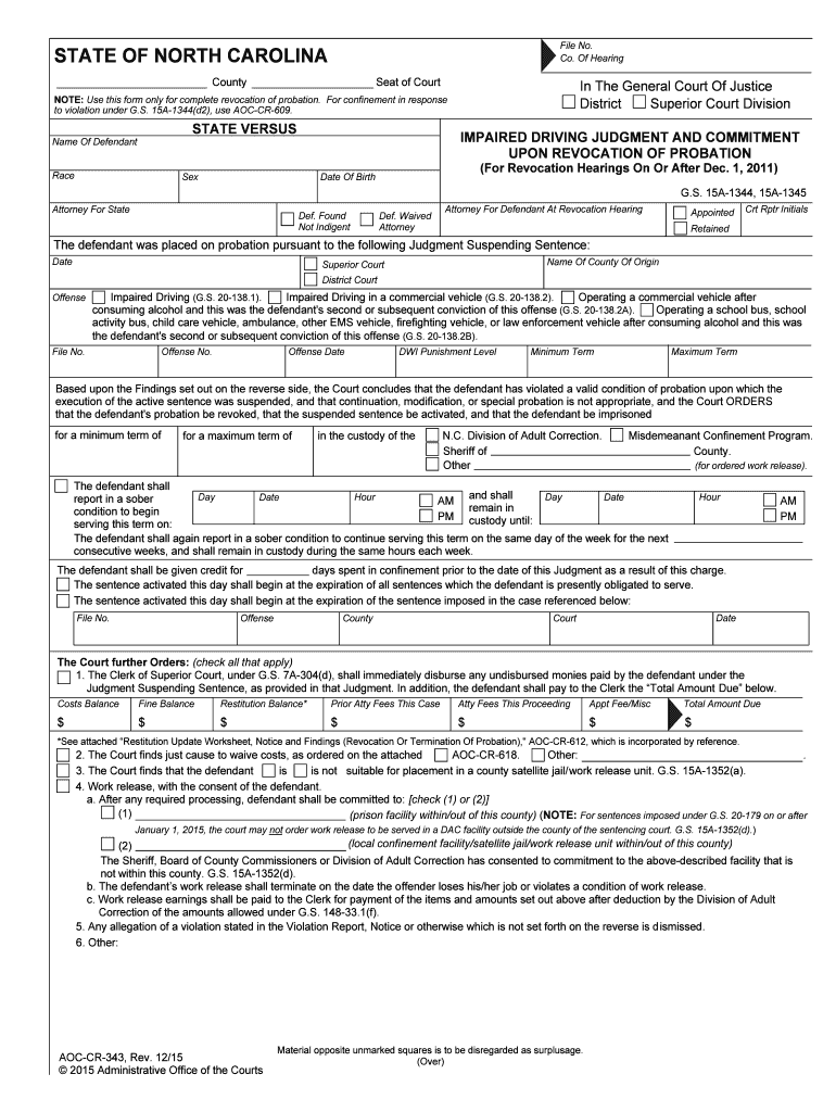 Use This Form Only for Complete Revocation of Probation pdfFiller