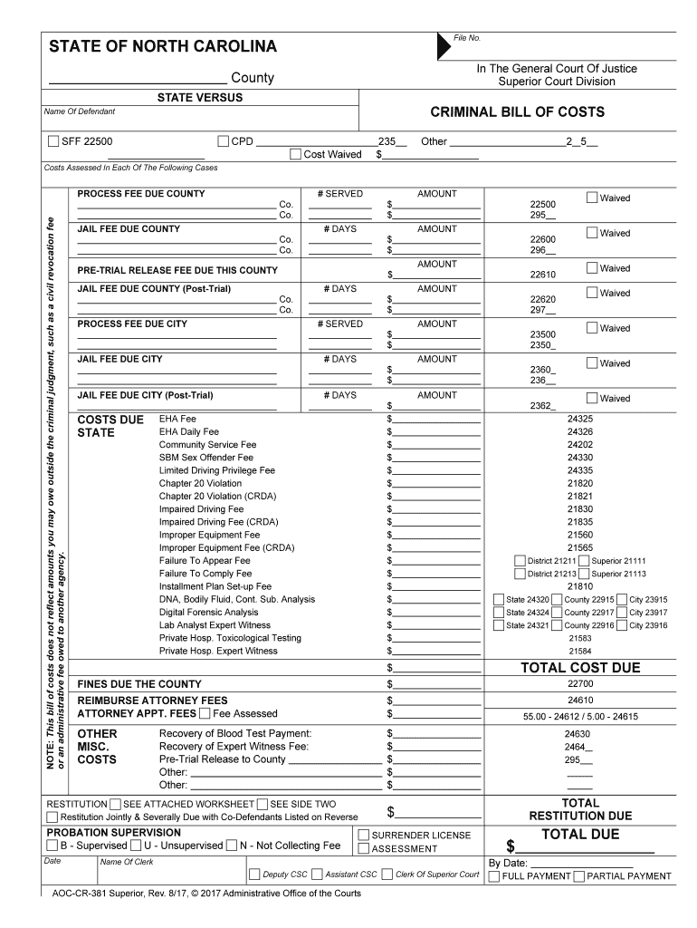 Bill of Costs District CourtUnited States Courts  Form