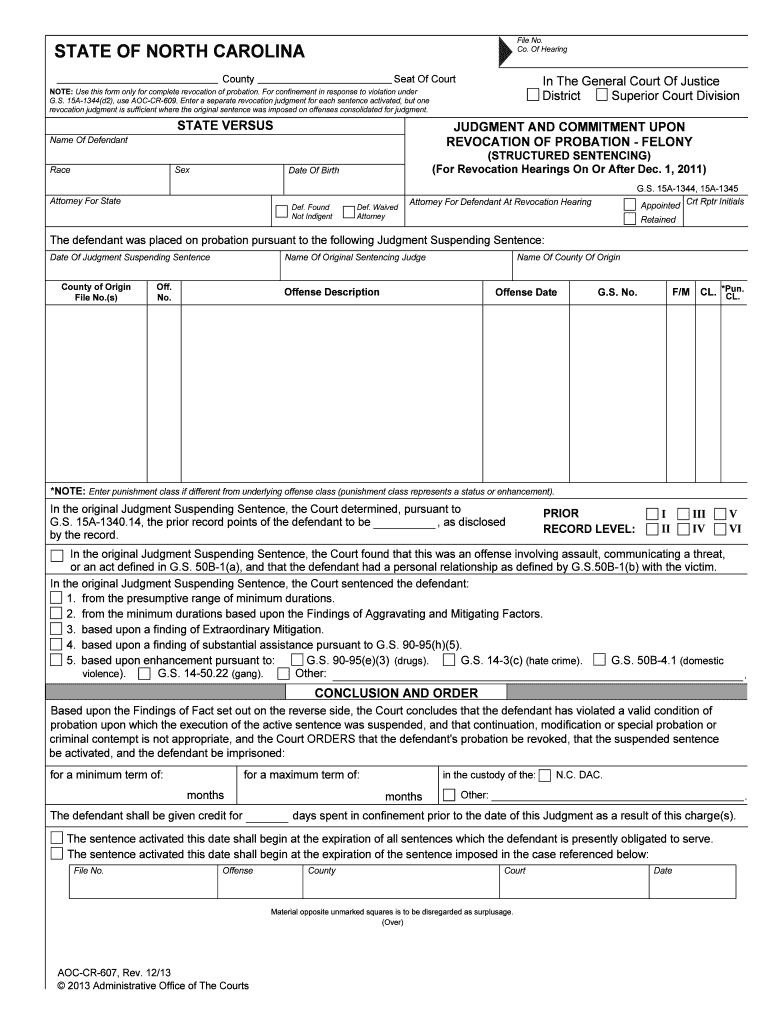 Checklist for Probation Revocation Appeals Office of Indigent  Form