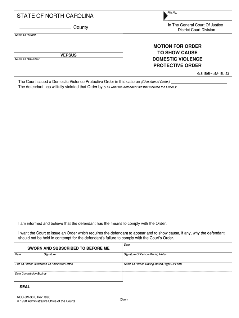 The Court Issued a Domestic Violence Protective Order in This Case on Give Date of Order  Form