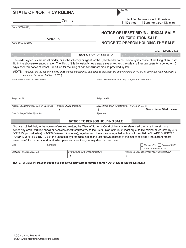 G S 45 21 27 Page 145 21 27 Upset Bid on Real Property  Form