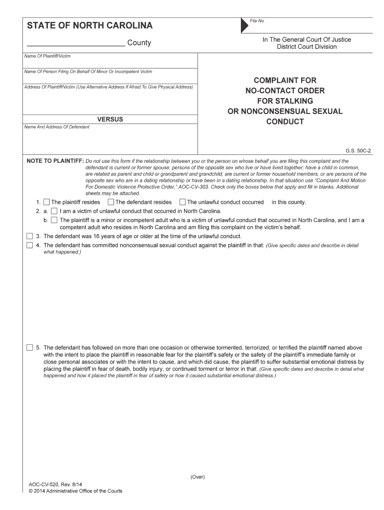 Chapter 7A North Carolina General Assembly  Form