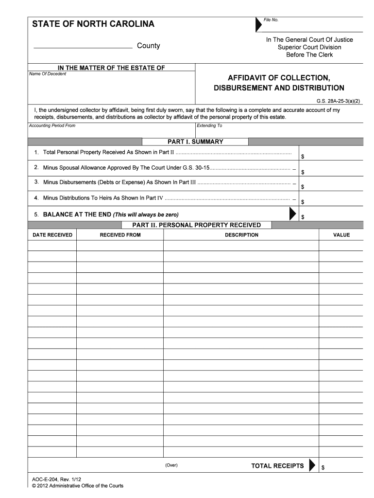 Article 25 Small Estates 28A 25 1 Collection of Property by  Form