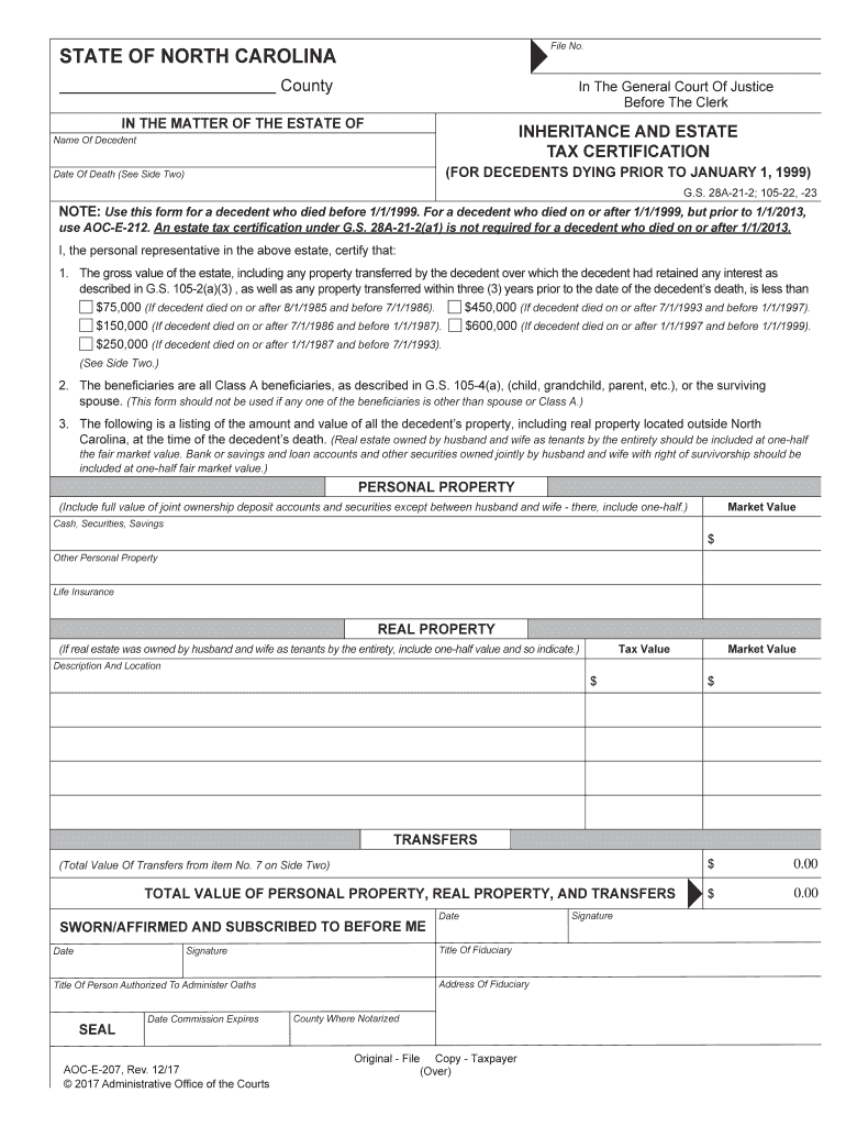 For DECEDENTS DYING PRIOR to JANUARY 1,  Form