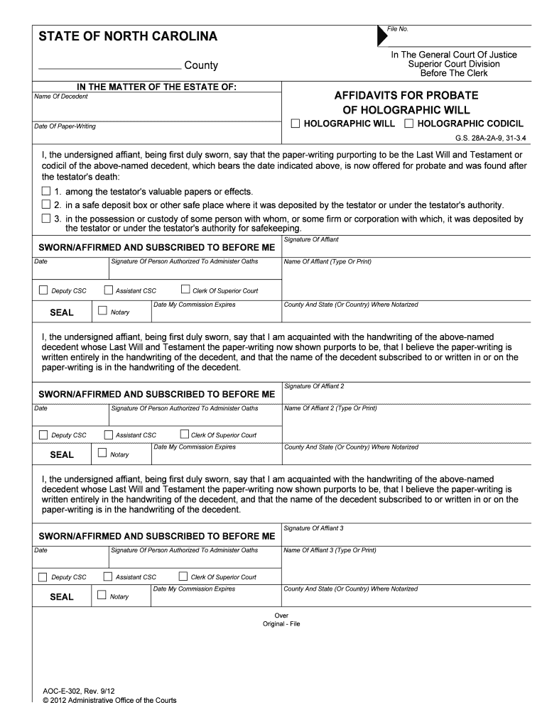 Article 2A Probate of Will 28A 2A 1 Executor May Apply for  Form