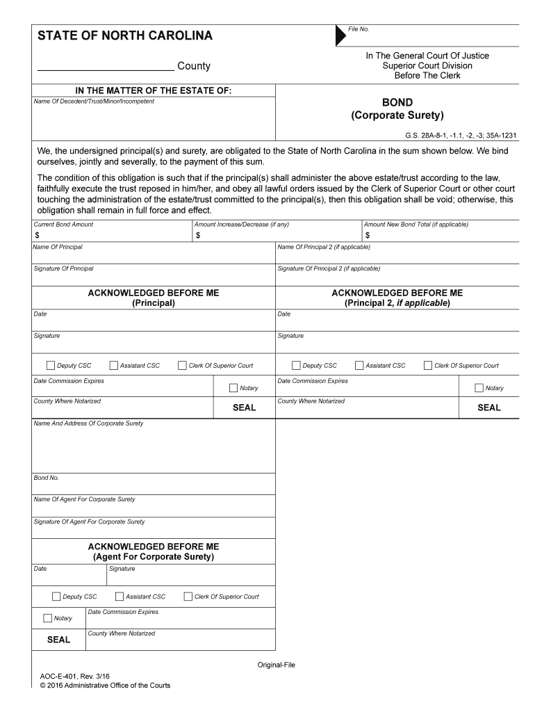 Corporate Surety  Form