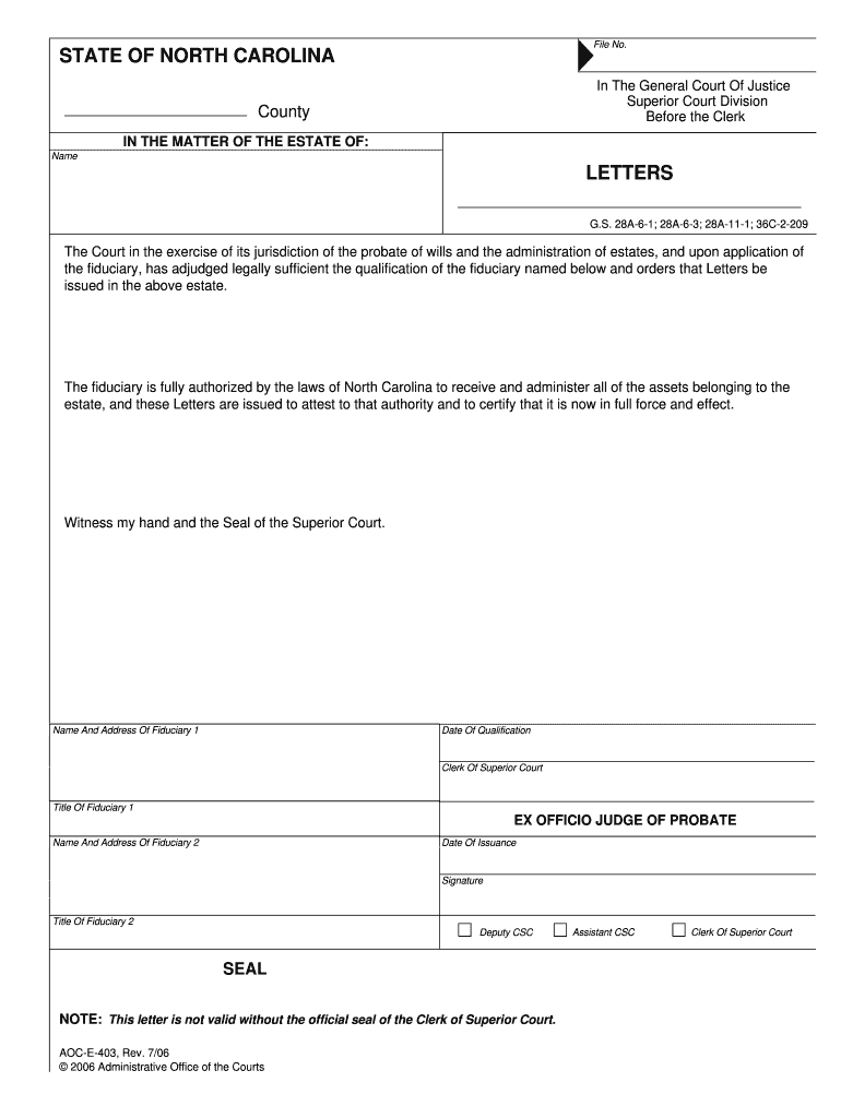 The Court in the Exercise of Its Jurisdiction of the Probate of Wills and the Administration of Estates, and Upon Application of  Form